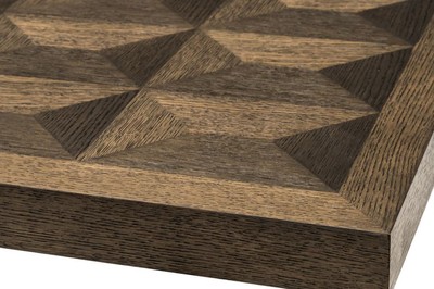Casa Padrino Esstisch Braun / Bronze 230 x 100 x H. 75 cm - Luxus Küchentisch mit Eichenfurnier Tischplatte