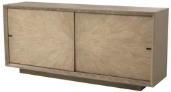 Casa Padrino buffet de luxe avec 2 portes coulissantes marron 180 x 45 x H. 80 cm - Qualité de Luxe