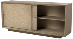 Casa Padrino buffet de luxe avec 2 portes coulissantes marron 180 x 45 x H. 80 cm - Qualité de Luxe