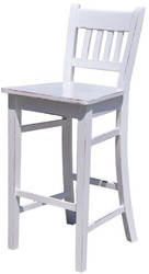 Casa Padrino Sedia da Bar Stile Country 47 x 47 x H. 107 cm - Colori Assortiti - Mobili in Stile Country Shabby Chic
