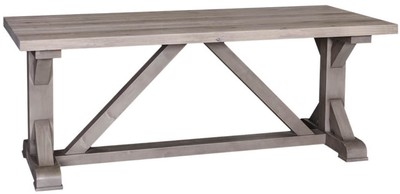 Casa Padrino tavolo da pranzo stile country naturale / grigio 210 x 90 x H. 78 cm - Tavolo da Cucina in Legno Massello in Stile Country