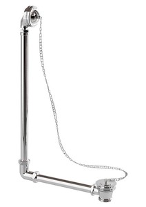 Sistema de desagüe y desagüe incluido sifón cromado para baño nostálgico Piedra natural independiente 1700 mm BCha
