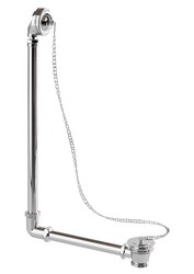 Système de vidange et de trop-plein avec siphon chromé pour bain nostalgique Pierre naturelle autoportante 1700mm BCha