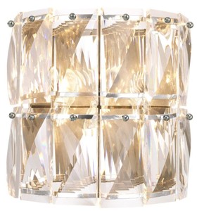 Casa Padrino applique murale en cristal de verre argent 31 x 18 x H. 31 cm - Applique Hôtel et Restaurant