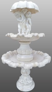 Casa Padrino Art Nouveau Umbrella Fountain / Garden Fountain Ø 130 x H. 217 cm - Baroque & Art Nouveau Garden Décor