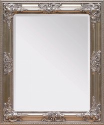 Specchio da parete Barocco Casa Padrino altezza argento 62 cm, larghezza 52 cm - nobile e sontuoso - aspetto vintage - fatto a mano Specchio da parete Barocco Casa Padrino altezza argento 62 cm, larghezza 52 cm - nobile e sontuoso - aspetto vintage - fatto a mano