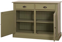 Casa Padrino Country Style Shabby Chic Solid Wood Kitchen Cabinet Antique Green 120 x 45 x H.90 cm - Kitchen Cabinet in Country Style