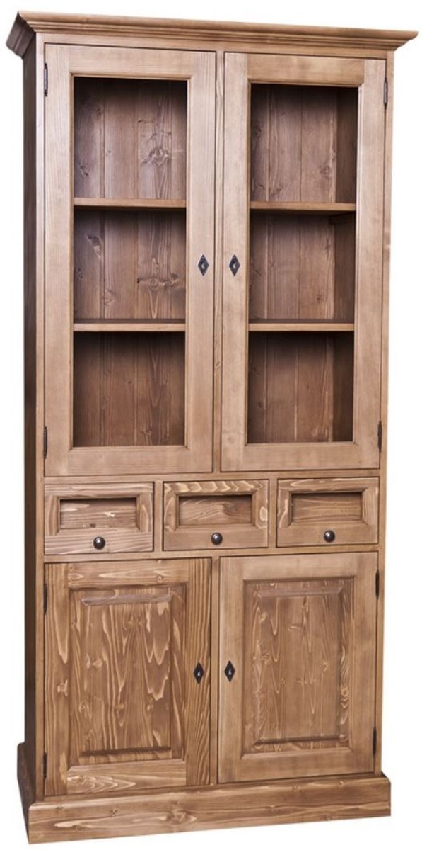 Casa Padrino Landhausstil Küchenschrank mit 4 Türen und 3 Schubladen 98 x 50 x H. 200 cm - Verschiedene Farben - Küchenmöbel