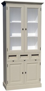Casa Padrino Meuble de Cuisine de Style Campagnard avec 4 Portes et 3 Tiroirs 98 x 50 x H. 200 cm - Couleurs Variées - Meubles de Cuisine