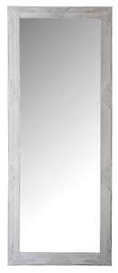Casa Padrino espejo / espejo de pared barroco con marco de madera color blanco 60 x H. 150 cm - Muebles Barrocos