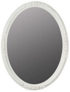 Casa Padrino Specchio Barocco Bianco / Oro 57 x H. 77 cm - Specchio Ovale da Parete Barocco con Cornice in Legno Casa Padrino Specchio Barocco Bianco / Oro 57 x H. 77 cm - Specchio Ovale da Parete Barocco con Cornice in Legno