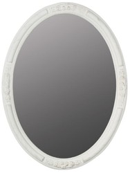 Casa Padrino Specchio Barocco Bianco / Oro 57 x H. 77 cm - Specchio Ovale da Parete Barocco con Cornice in Legno Casa Padrino Specchio Barocco Bianco / Oro 57 x H. 77 cm - Specchio Ovale da Parete Barocco con Cornice in Legno
