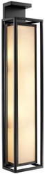 Rechteckige Luxus Metall Wandleuchte Schwarz Beige