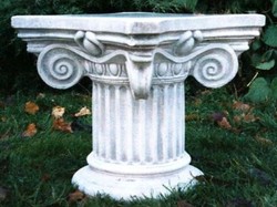 Casa Padrino columna / columna de flores barroco 58 x 58 x H. 42 cm - Magnífico pilar de jardín de estilo barroco