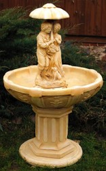Casa Padrino Fontaine Art Nouveau / Fontaine de Jardin Ø 95 x H. 137 cm - Fontaine Art Déco Baroque & Art Nouveau