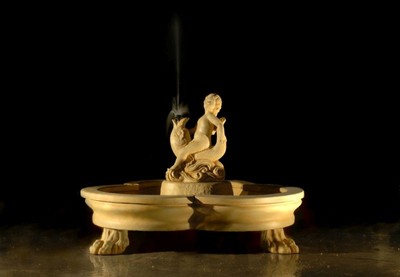 Casa Padrino Barock Gartenbrunnen / Springbrunnen Ø 185 x H. 130 cm - Prunkvoller Brunnen im Barockstil
