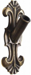 Casa Padrino Baroque Flag Pole Holder Bronze 12 x 11 x H. 33 cm - Handmade Flag Pole Holder in Baroque Style