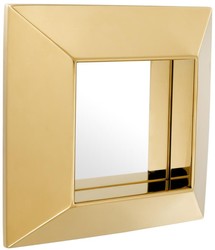Casa Padrino luxury mirror gold 31 x 7 x H. 31 cm - Stainless Steel Wall Mirror
