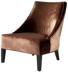 Casa Padrino Sillón de Lujo Naranja Egeo / Negro 70 x 88 x H. 85 cm - Muebles para Hoteles