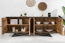 Credenza a cassettiera design Casa Padrino 175 x 45 x Mobile TV H.75cm - Fatto a mano in legno massello di mango! Credenza a cassettiera design Casa Padrino 175 x 45 x Mobile TV H.75cm - Fatto a mano in legno massello di mango!
