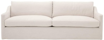Casa Padrino Luxus Wohnzimmer Sofa Weiß 230 x 100 x H. 75 cm - Wohnzimmermöbel