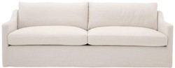 Casa Padrino Divano da Salotto di Lusso Bianco 230 x 100 x H. 75 cm - Mobili per Soggiorno