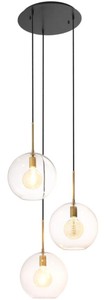 Casa Padrino lustre de luxe en laiton antique / bronze Ø 60 x H. 150 cm - Collection de Luxe