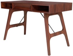 Casa Padrino Bureau de Luxe en Bois de Rose avec Tiroir Marron 120 x 60 x H. 76 cm - Mobilier de Bureau de Luxe