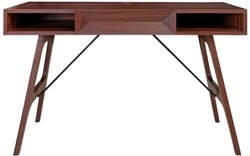 Casa Padrino Bureau de Luxe en Bois de Rose avec Tiroir Marron 120 x 60 x H. 76 cm - Mobilier de Bureau de Luxe