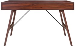 Casa Padrino Bureau de Luxe en Bois de Rose avec Tiroir Marron 120 x 60 x H. 76 cm - Mobilier de Bureau de Luxe