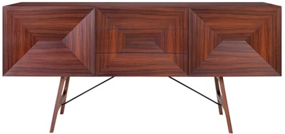 Casa Padrino buffet en bois de rose de luxe avec 2 portes et 3 tiroirs Marron 200 x 50 x H. 90 cm - Qualité de Luxe