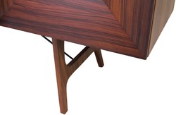 Casa Padrino aparador de palisandro de lujo con 2 puertas y 3 cajones marrón 200 x 50 x H. 90 cm - Calidad de Lujo