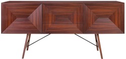 Casa Padrino aparador de palisandro de lujo con 2 puertas y 3 cajones marrón 200 x 50 x H. 90 cm - Calidad de Lujo