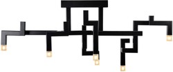 casa padrino luxus designer wohnzimmer hotel restaurant club bar büro edelstahl deckenleuchte deckenlampe pulverbeschichtet deko accessoires möbel