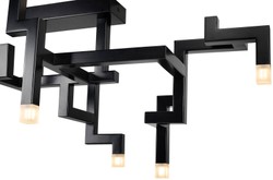 casa padrino luxus designer wohnzimmer hotel restaurant club bar büro edelstahl deckenleuchte deckenlampe pulverbeschichtet deko accessoires möbel