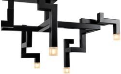 casa padrino luxus designer wohnzimmer hotel restaurant club bar büro edelstahl deckenleuchte deckenlampe pulverbeschichtet deko accessoires möbel