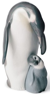 casa padrino luxus designer porzellan dekoration figur skulptur pinguine wohnzimmer hotel restaurant club bar büro deko accessoires