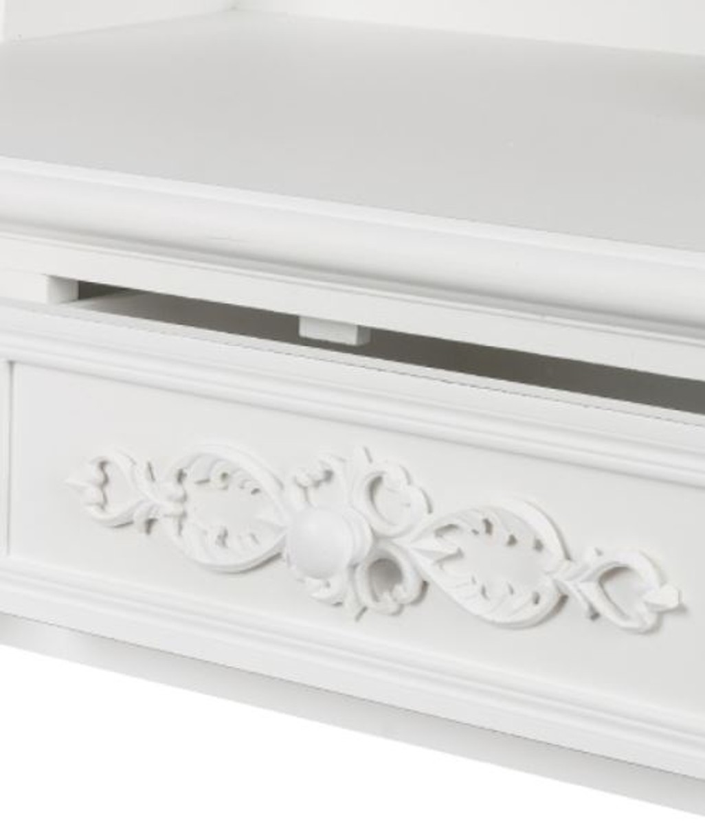 Casa Padrino escritorio de estilo campestre blanco antiguo 95 x 45 x H. 87 cm - Muebles de Estilo Campestre en un Aspecto Elegante y Descuidado Casa Padrino escritorio de estilo campestre blanco antiguo 95 x 45 x H. 87 cm - Muebles de Estilo Campestre en un Aspecto Elegante y Descuidado
