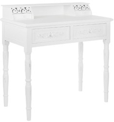 Casa Padrino Country Style Desk Antique White 95 x 45 x H 87 cm - Country Style Furniture in Shabby Chic Look Casa Padrino Country Style Desk Antique White 95 x 45 x H 87 cm - Country Style Furniture in Shabby Chic Look