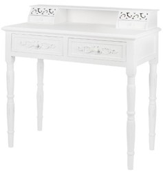 Casa Padrino Country Style Desk Antique White 95 x 45 x H 87 cm - Country Style Furniture in Shabby Chic Look Casa Padrino Country Style Desk Antique White 95 x 45 x H 87 cm - Country Style Furniture in Shabby Chic Look