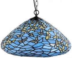 casa padrino luxus tiffany glas hängeleuchte hängelampe pendelleuchte schmetterlinge wohnzimmer hotel restaurant leuchte accessoires möbel