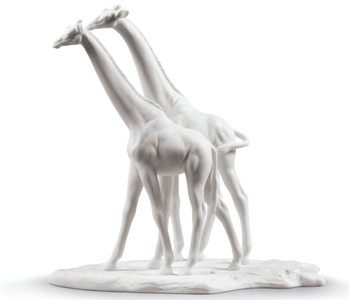 casa padrino luxus porzellan figur skulptur giraffen wohnzimmer hotel restaurant deko accessoires möbel