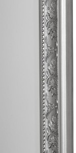 Casa Padrino Barock Spiegel Silber 72 x H. 162 cm - Handgefertigter Barock Wandspiegel 