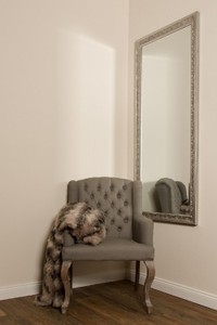 Casa Padrino Barock Spiegel Silber 72 x H. 162 cm - Handgefertigter Barock Wandspiegel 