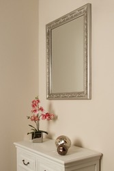 Casa Padrino Miroir / Miroir Mural Baroque Argent 62 x H. 82 cm - Mobilier Baroque