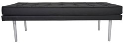 Casa Padrino Banc de Luxe Chesterfield 110 x 45 x H. 48 cm - Diverses Couleurs - Meubles de Salon de Luxe
