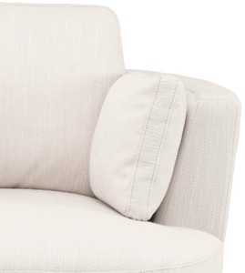 Casa Padrino Luxus Sessel / Drehsessel Weiß 110 x 100 x H. 70 cm - Wohnzimmermöbel
