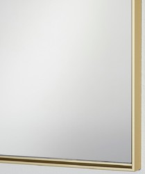 Casa Padrino espejo de pared con marco de aluminio oro mate 40 x H. 175 cm - Espejo de Lujo