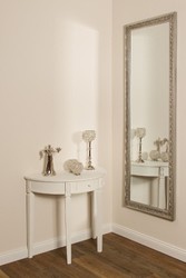 Casa Padrino espejo de pared barroco plata 62 x H. 187 cm - Espejo Hecho a Mano en Estilo Barroco
