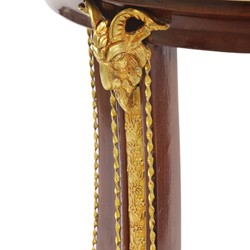 Mesa auxiliar de lujo Casa Padrino, estilo barroco, caoba / dorado, H 78 x 44 cm - Muebles de mesa auxiliar Louis XIV Mesa auxiliar de lujo Casa Padrino, estilo barroco, caoba / dorado, H 78 x 44 cm - Muebles de mesa auxiliar Louis XIV